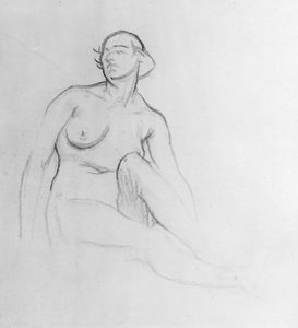 Studie einer nackten Frau, 1915